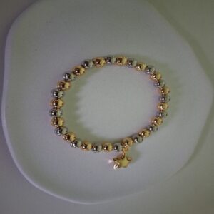 Pulsera Bicolor con Charm de Estrella