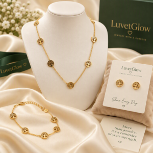 Set de collar de árbol de la vida