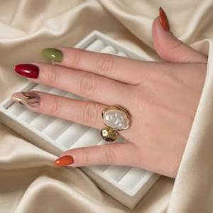 Anillo perla one size moderno